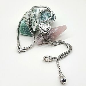 Brighton Silver Heart Charm Necklace